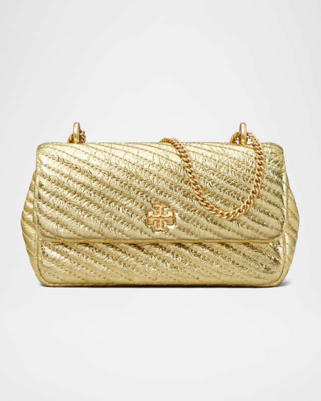 Kira Mini Metallic Moto Quilted Crossbody Bag